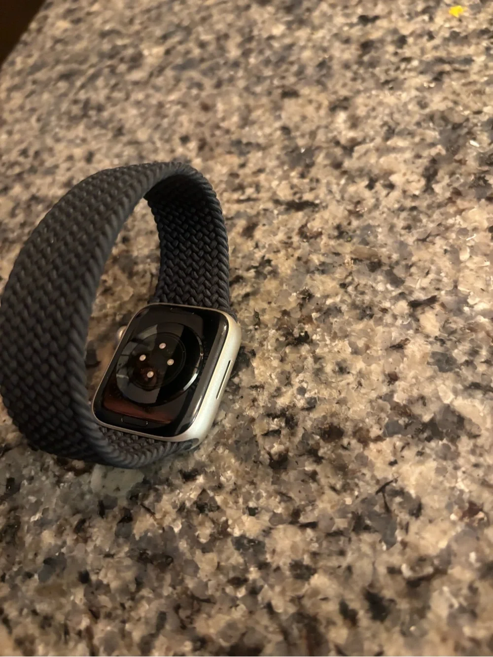 Apple Watch Series 8( Model A2771) Silver with Black Braided Solo Loop - Picture 6 of 6